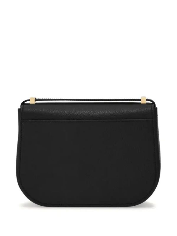 Browns Ferragamo Black Double Gancini Cross Body Bag | Browns Shoulder Bags