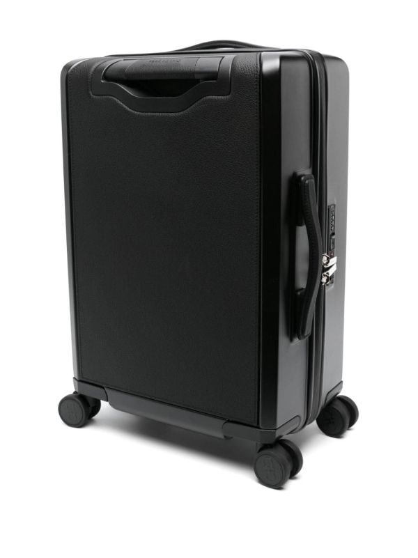 Browns Ferragamo Black Gancini Embossed Leather Suitcase | Browns Luggage & Holdalls
