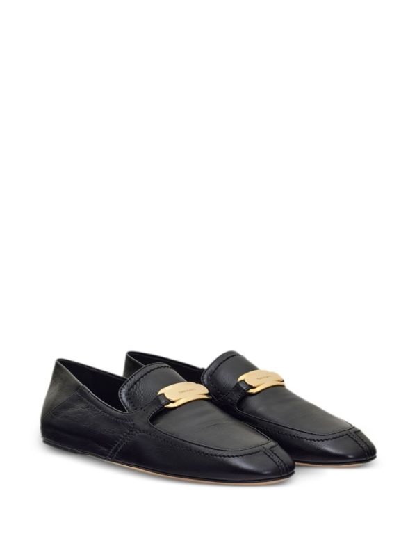 Browns Ferragamo Black New Vara Leather Loafers | Browns Loafers