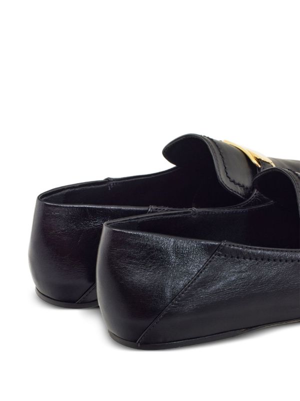 Browns Ferragamo Black New Vara Leather Loafers | Browns Loafers