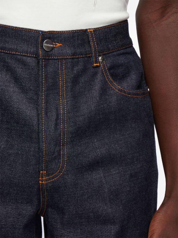 Browns Ferragamo Blue High-Rise Straight Jeans | Browns Regular & Straight-Leg Jeans