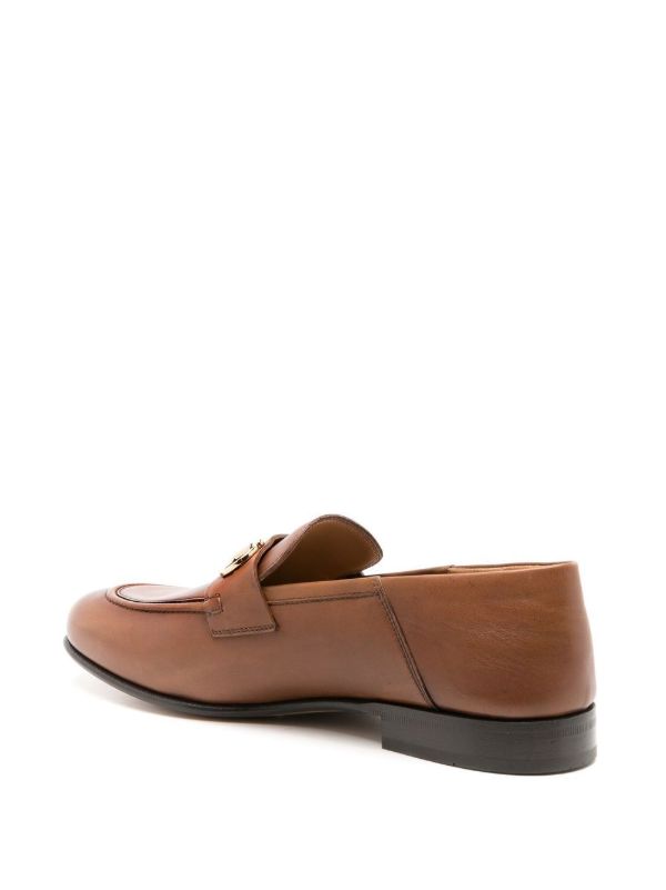 Browns Ferragamo Brown Gancini Leather Loafers | Browns Loafers