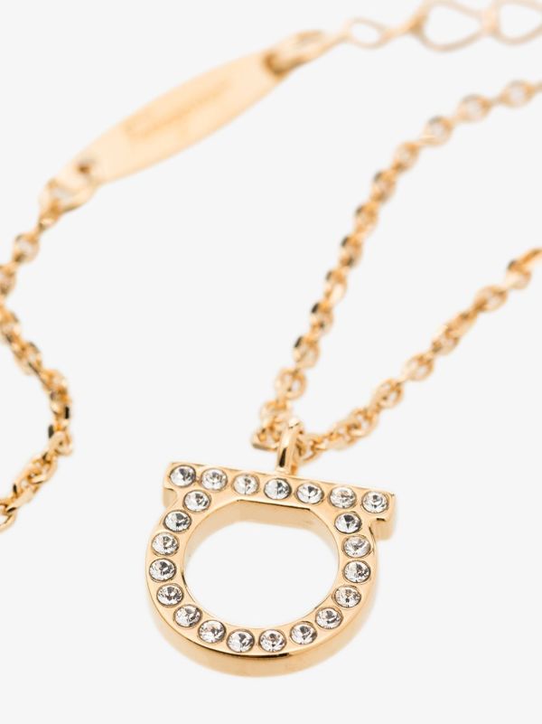 Browns Ferragamo Gancini Crystals Necklace | Browns Necklaces