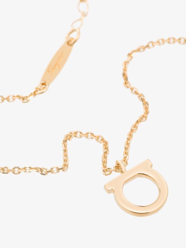 Browns Ferragamo Large Gancini Pendant Necklace | Browns Necklaces