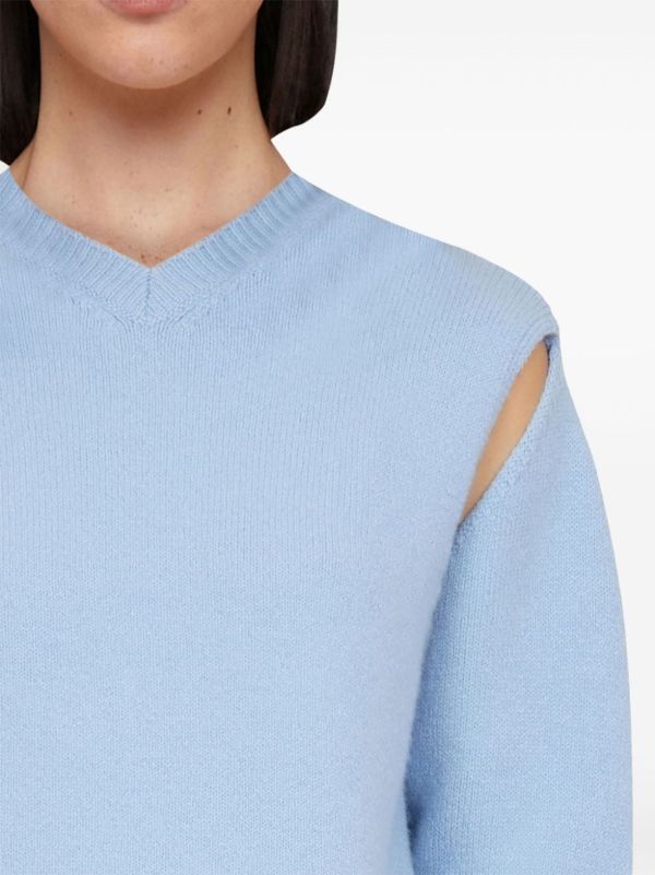 Browns Ferragamo Layered Cashmere Sweater | Browns Knitted Sweaters