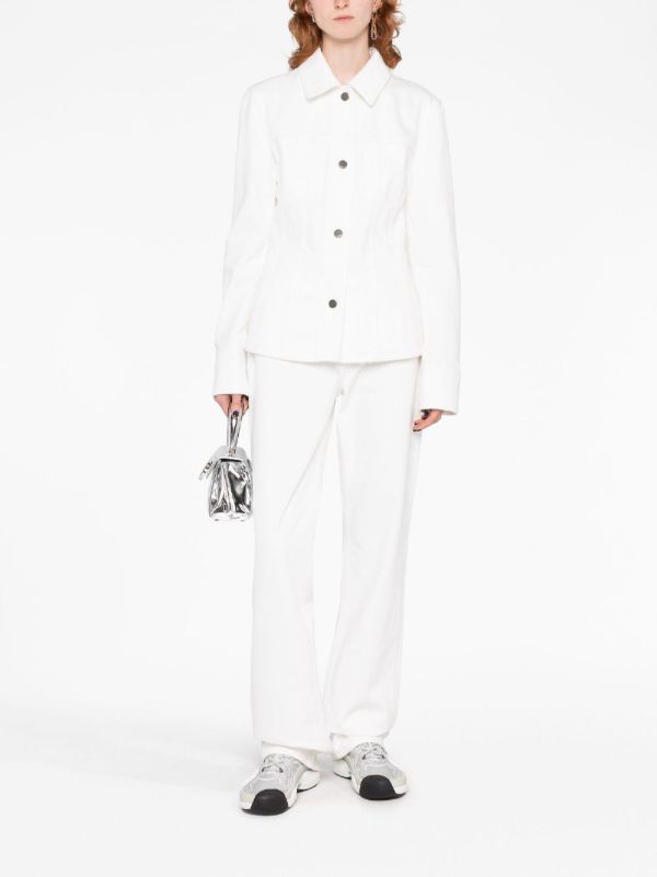 Browns Ferragamo White Denim Jacket | Browns Denim Jackets