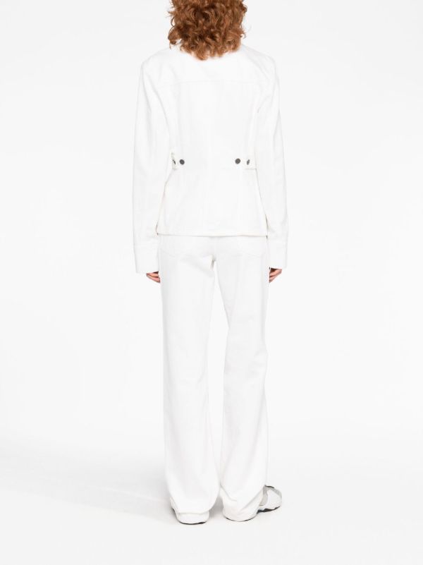 Browns Ferragamo White Denim Jacket | Browns Denim Jackets