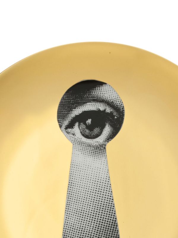 Browns Fornasetti Black And Gold Tema E Variazioni N14 Wall Plate | Browns Decorative Trays & Plates