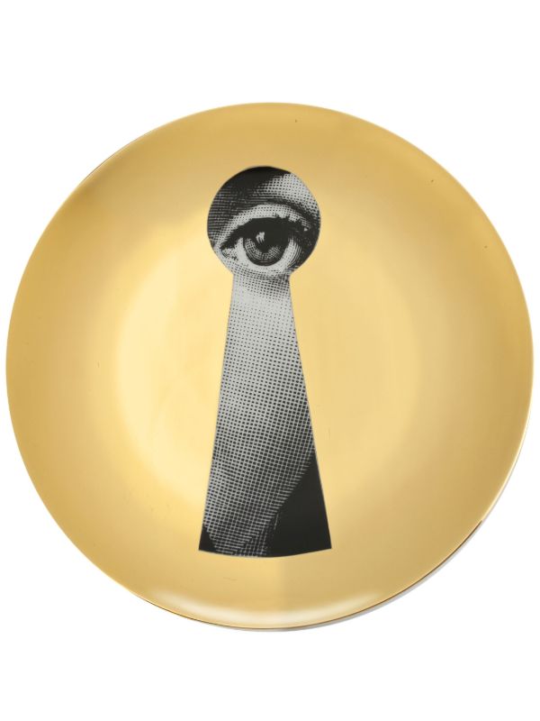 browns Fornasetti Black And Gold Tema E Variazioni N14 Wall Plate | Browns Decorative Trays & Plates