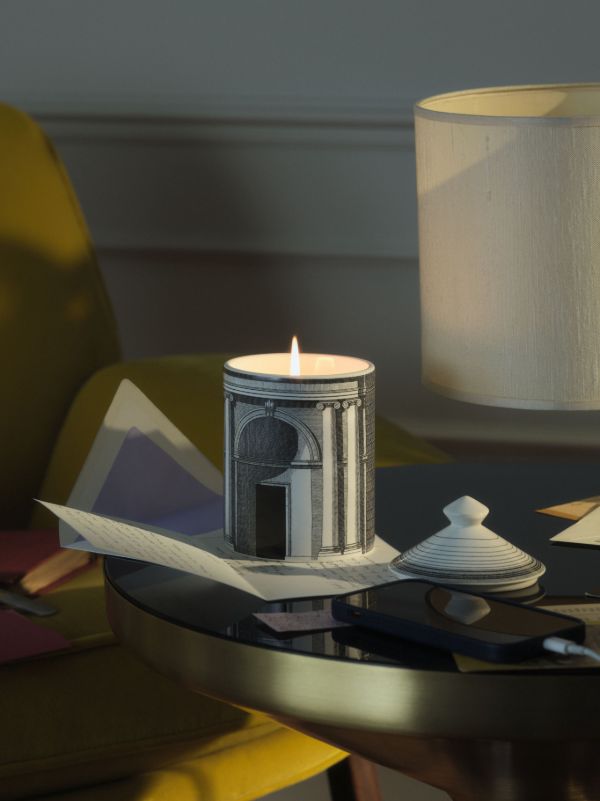 Browns Fornasetti Black Architettura Immaginazione Scented Candle | Browns Candles