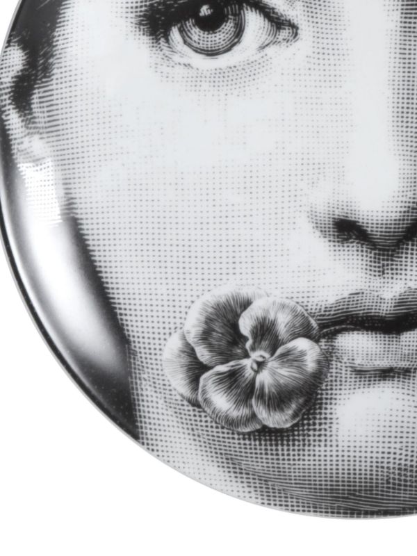 Browns Fornasetti Black Tema E Variazioni N137 Wall Plate | Browns Decorative Trays & Plates