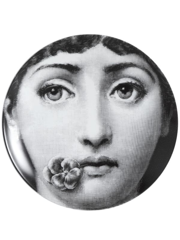 browns Fornasetti Black Tema E Variazioni N137 Wall Plate | Browns Decorative Trays & Plates