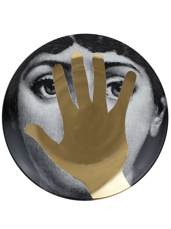 browns Fornasetti Black Tema E Variazioni N16 Wall Plate | Browns Decorative Trays & Plates