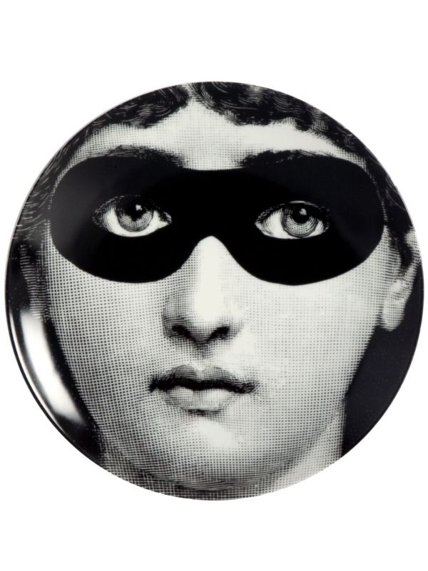 browns Fornasetti graphic-print porcelain wall plate | Browns Decorative Trays & Plates