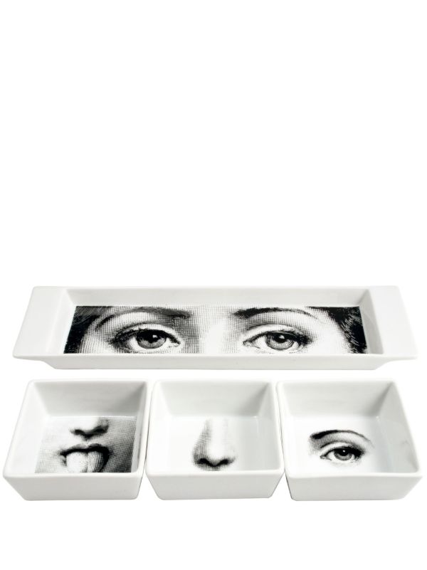 browns Fornasetti I Sensi appetizer set | Browns Plates & Bowls