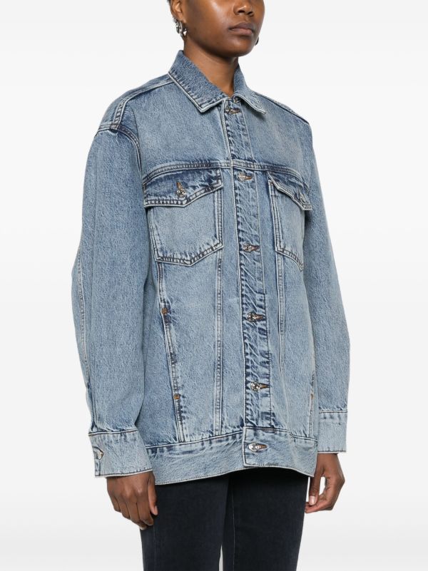 Browns FRAME Blue Denim Jacket | Browns Denim Jackets