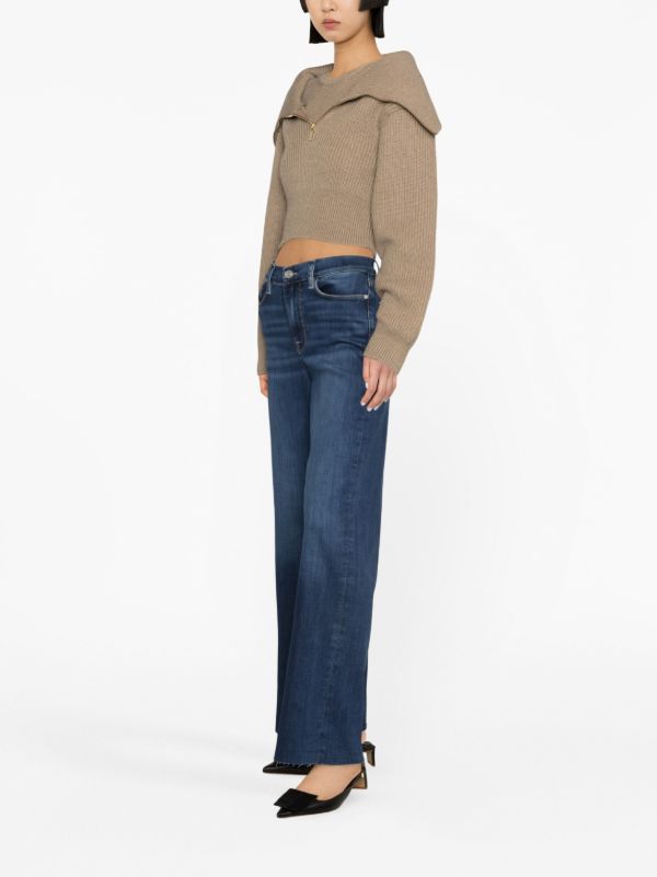 Browns FRAME Blue Le Slim Palazzo Jeans | Browns Wide-Leg Jeans