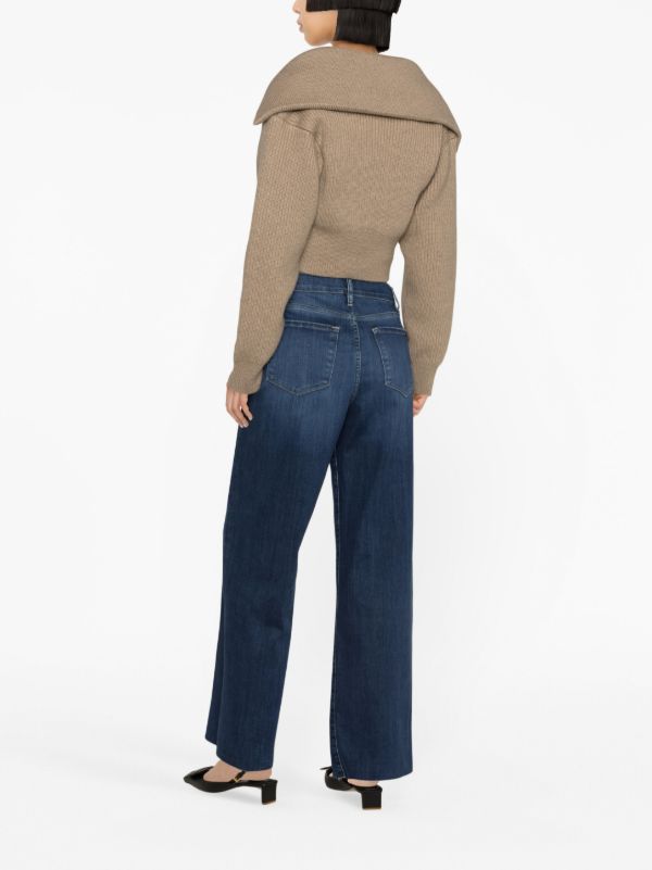 Browns FRAME Blue Le Slim Palazzo Jeans | Browns Wide-Leg Jeans