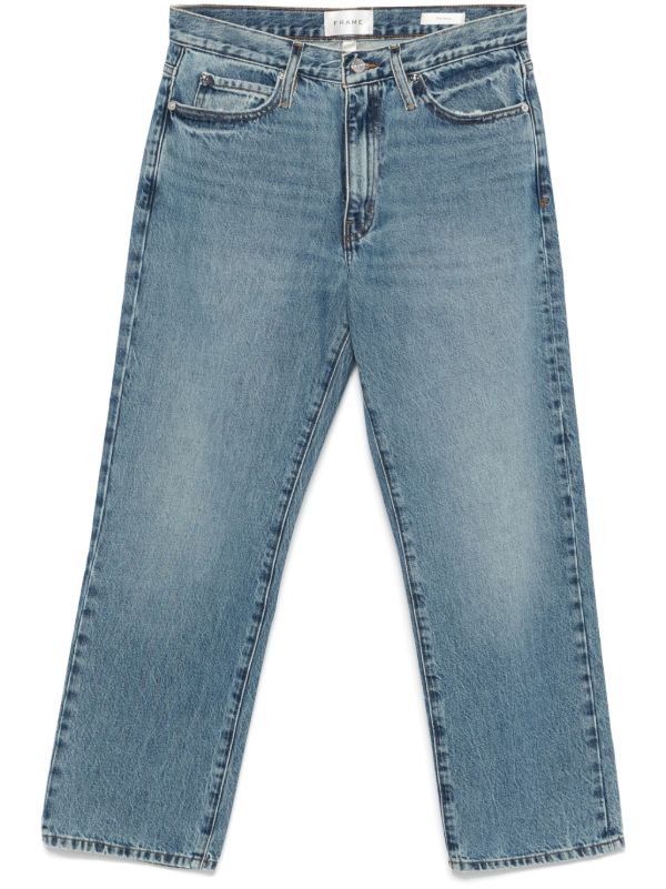 browns FRAME Blue The Hang Jeans | Browns Straight-Leg Jeans