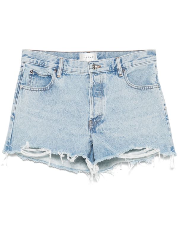 browns FRAME Blue The Hang Shorts | Browns Short & Mini Shorts