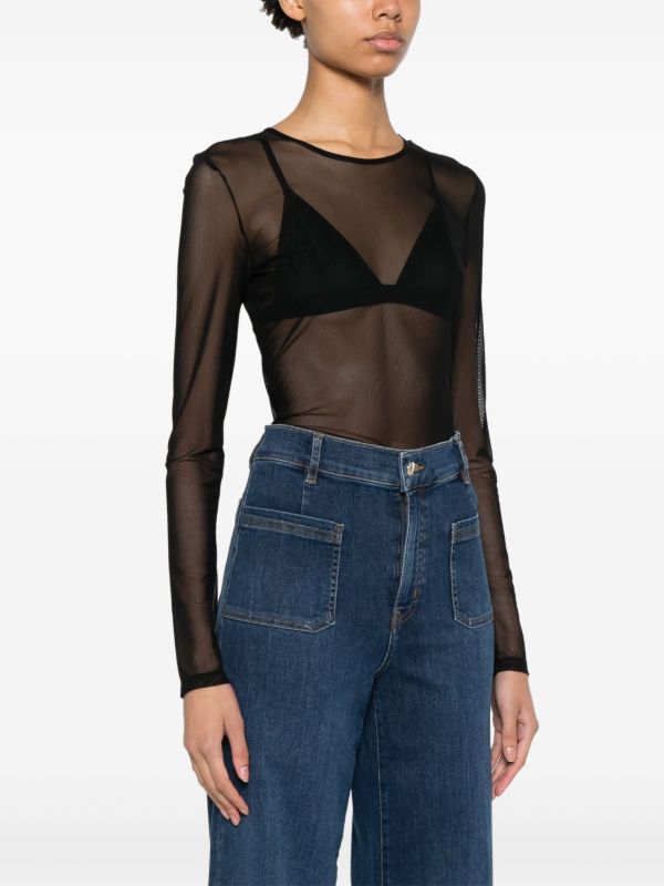 Browns FRAME Mesh Bodysuit | Browns T-Shirts & Jersey Shirts