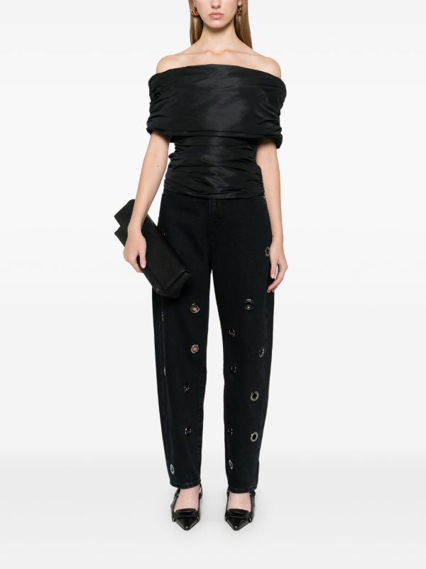 Browns FRAME Narrow Grommet Jeans | Browns Tapered Jeans