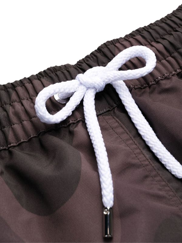 Browns Frescobol Carioca Brown Graphic Print Swim Shorts | Browns Swim & Board Shorts