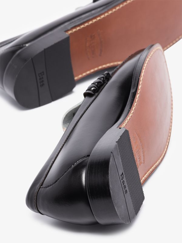 Browns G.H. Bass & Co. Black Heritage Larson Weejun Leather Loafers | Browns Loafers