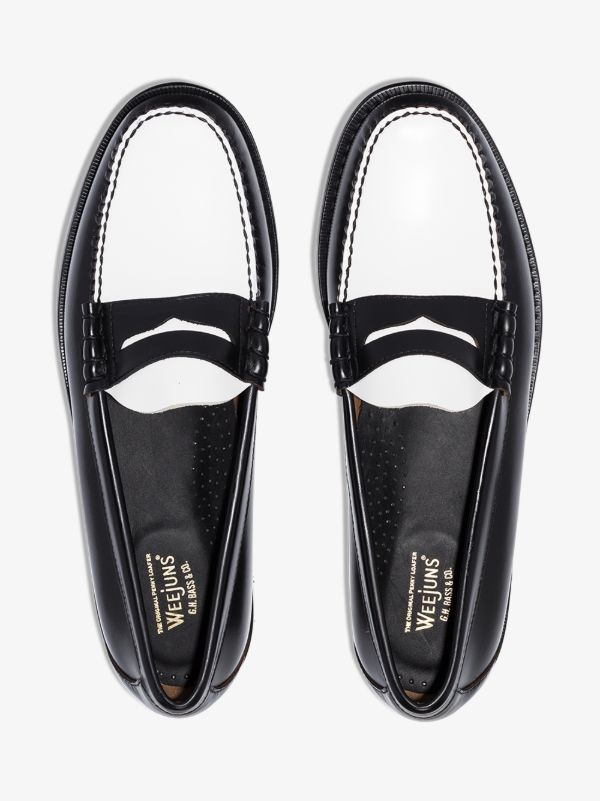 Browns G.H. Bass & Co. Black Heritage Larson Weejun Leather Loafers | Browns Loafers