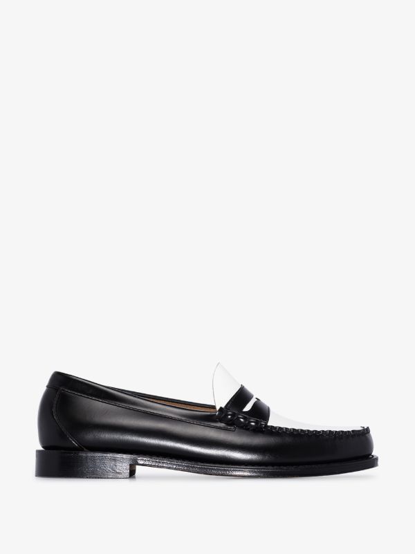 browns G.H. Bass & Co. black Heritage Larson Weejun leather loafers | Browns Loafers