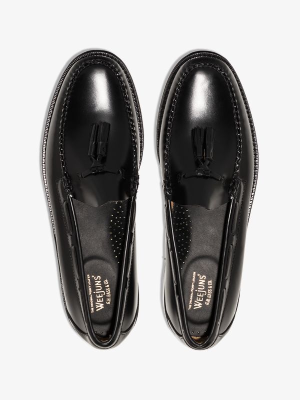 Browns G.H. Bass & Co. Black Weejuns Larkin Tassel Loafers | Browns Loafers