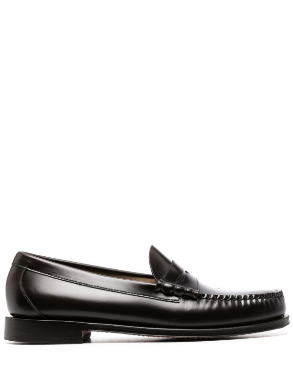 browns G.H. Bass & Co. Brown Weejuns Larson Leather Loafers | Browns Loafers