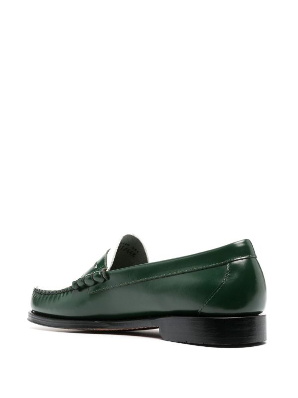 Browns G.H. Bass & Co. Green Larson Leather Loafers | Browns Loafers