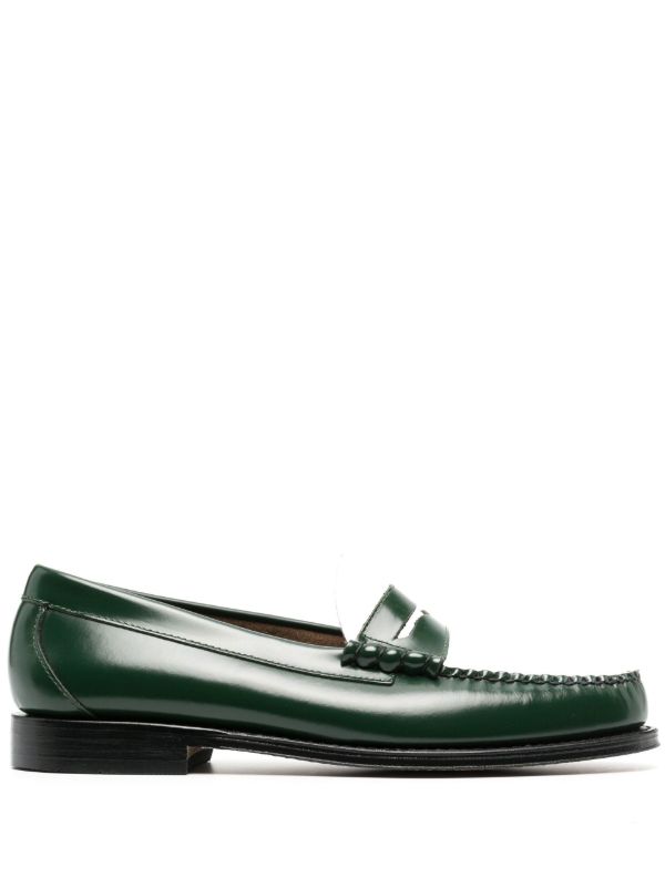 browns G.H. Bass & Co. Green Larson Leather Loafers | Browns Loafers