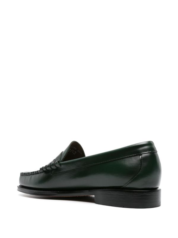 Browns G.H. Bass & Co. Green Weejuns Larson Penny Leather Loafers | Browns Loafers