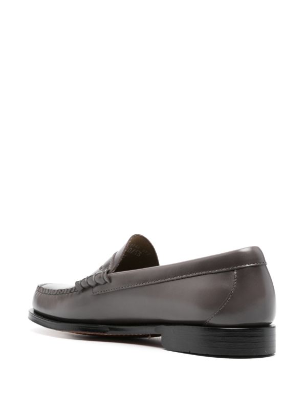 Browns G.H. Bass & Co. Grey Weejuns Leather Penny Loafers | Browns Loafers