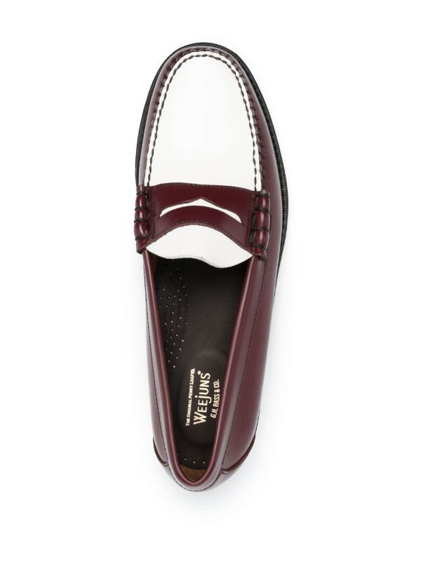 Browns G.H. Bass & Co. Red Larson Leather Loafers | Browns Loafers