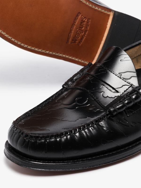 Browns G.H. Bass & Co. X Maharishi Black Weejuns Larson Leather Loafers | Browns Loafers