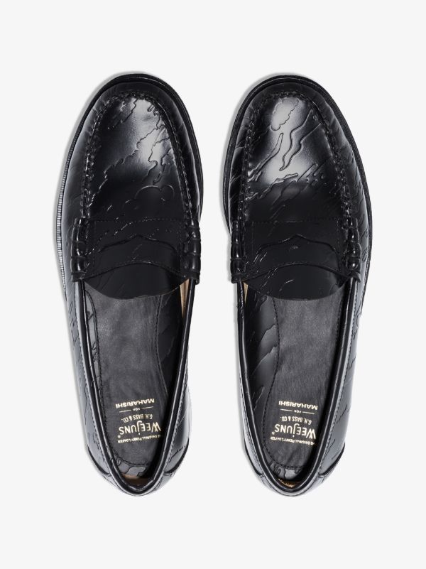 Browns G.H. Bass & Co. X Maharishi Black Weejuns Larson Leather Loafers | Browns Loafers