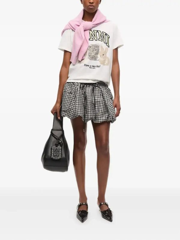 Browns GANNI Animal-print | Browns T-Shirts & Jersey Shirts