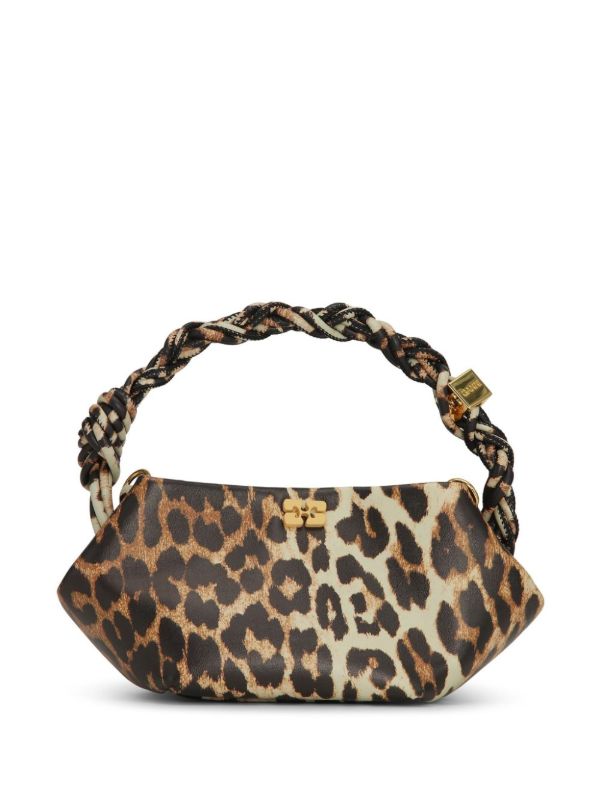 browns GANNI Brown Bou Mini Tote Bag | Browns Tote Bags