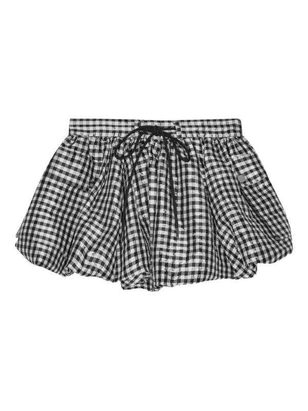 browns GANNI checked bubble skirt | Browns Full Skirts