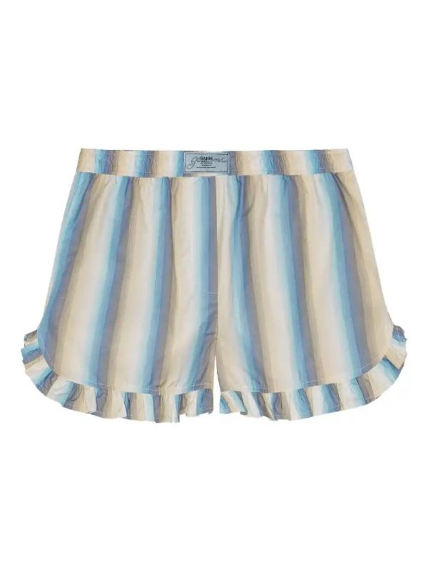 browns GANNI striped shorts | Browns Short & Mini Shorts
