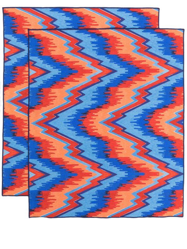 browns GERGEI ERDEI Blue Point de Hongrie Placemat Set | Browns Table Linen