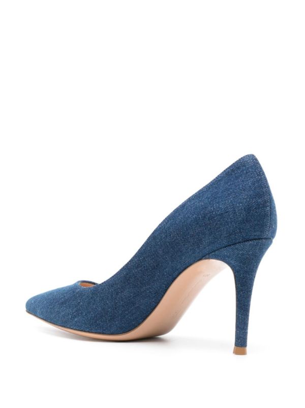 Browns Gianvito Rossi 85mm Denim Pumps | Browns Pumps