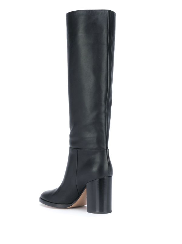 Browns Gianvito Rossi Black 85mm Santiago Boots | Browns Boots