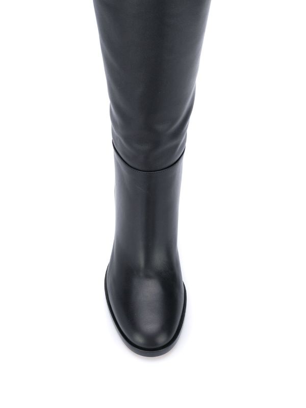 Browns Gianvito Rossi Black 85mm Santiago Boots | Browns Boots
