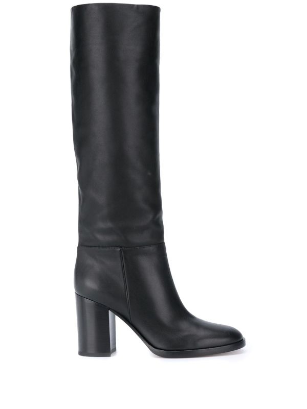 browns Gianvito Rossi Black 85mm Santiago Boots | Browns Boots
