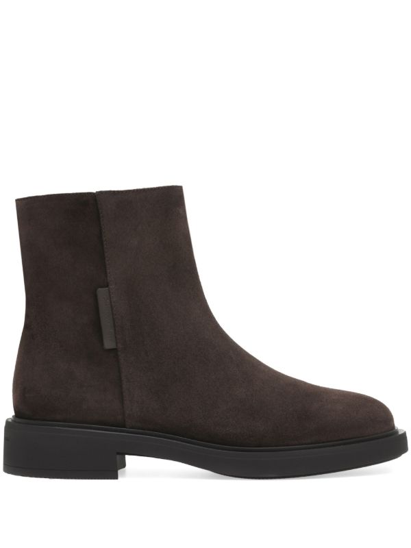 browns Gianvito Rossi Brown Lexington Suede Ankle Boots | Browns Boots