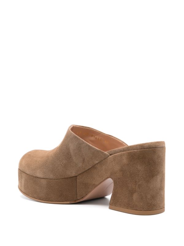 Browns Gianvito Rossi Brown Lyss Mules | Browns Mules